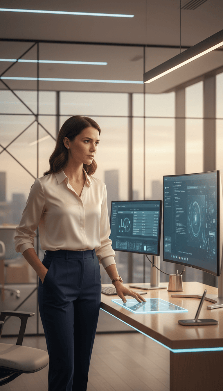 Profesional de seguros en oficina de Caminero Seguros en Jaén