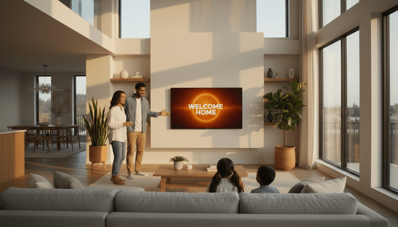 Familia protegida y segura en el hogar