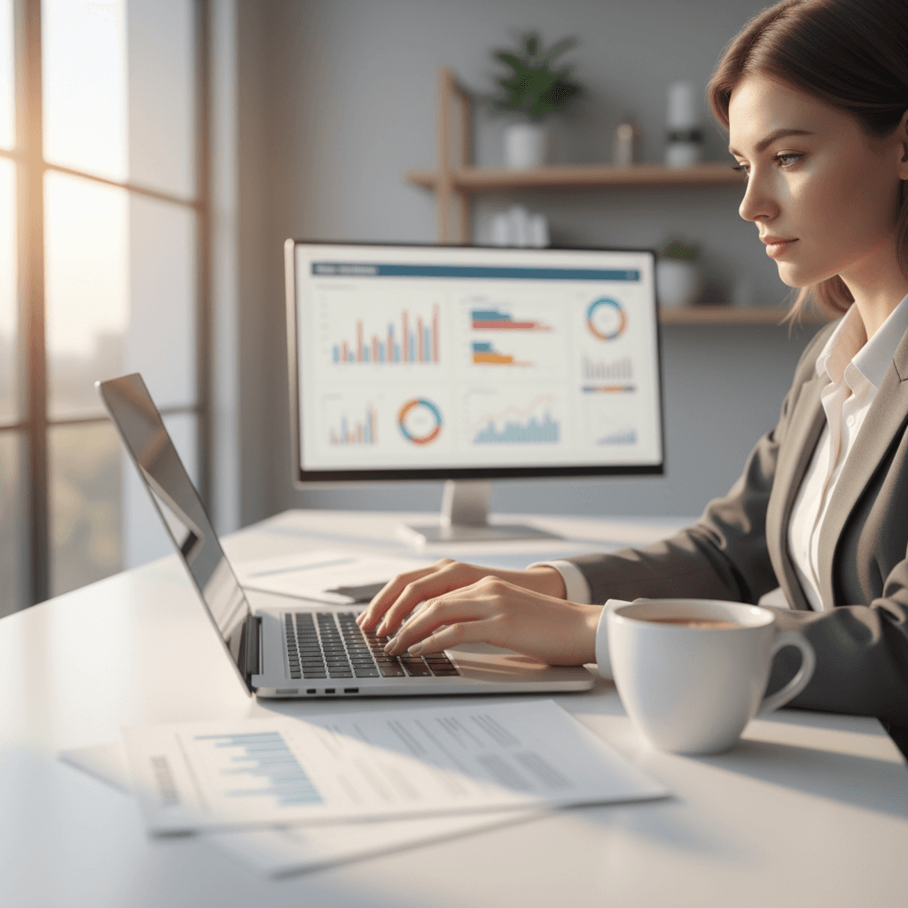 Asesor de seguros revisando pólizas con cliente en oficina profesional